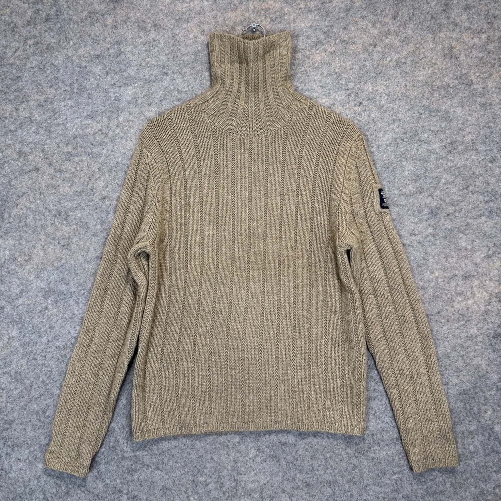 Vintage Abercrombie & Fitch Lambswool Muscle Blend Turtleneck Sweater Mens Small